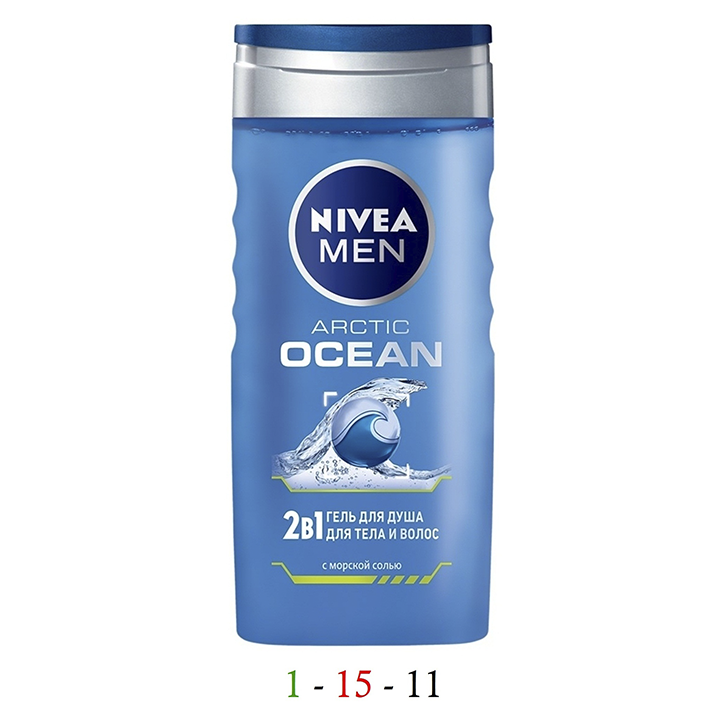 NIVEA MEN ARCTIC OCEAN гель для душа для тела и для волос