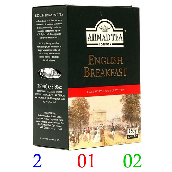 AHMAD TEA English Breakfast  В  ПАКЕТИКАХ  = 100  ШТУК